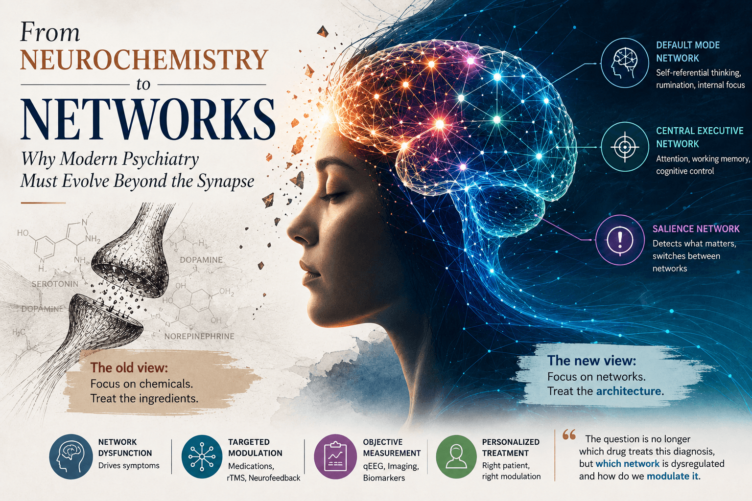From Neurochemistry to Networks: Why Psychiatry Must Evolve Beyond the Synapse